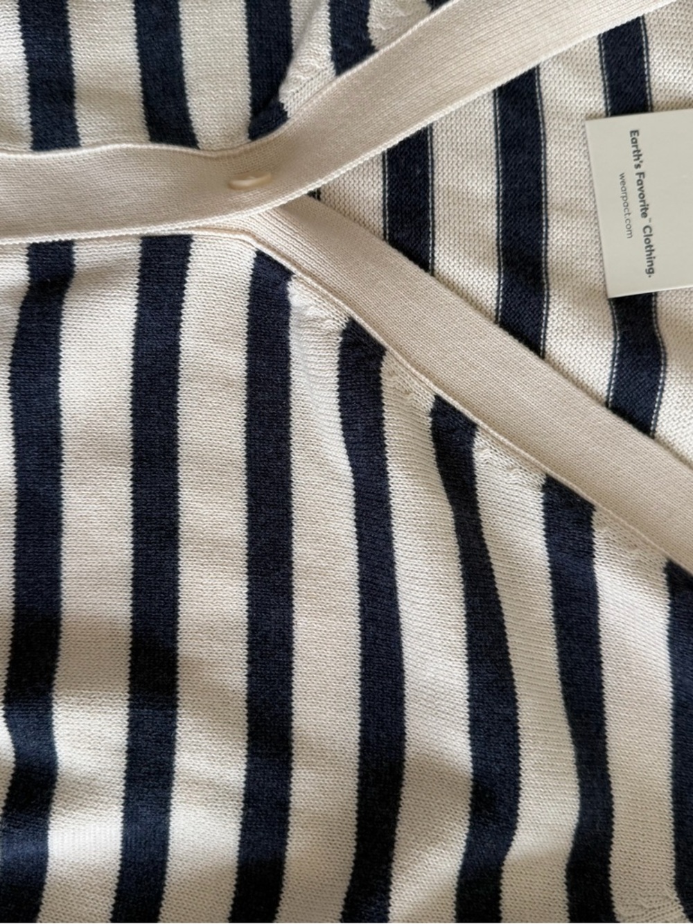Pact Navy Laguna Stripe Cardigan - Picture 9 of 9